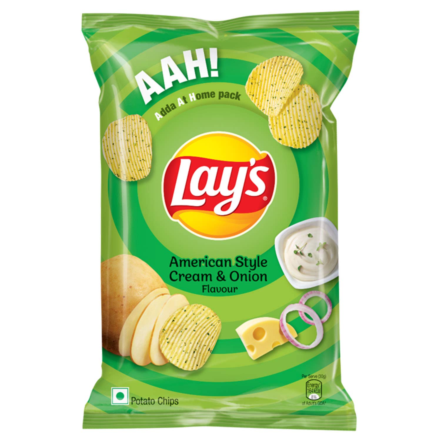 Lays Amercian Style Cream And Onion (Pack of 4*78gm)