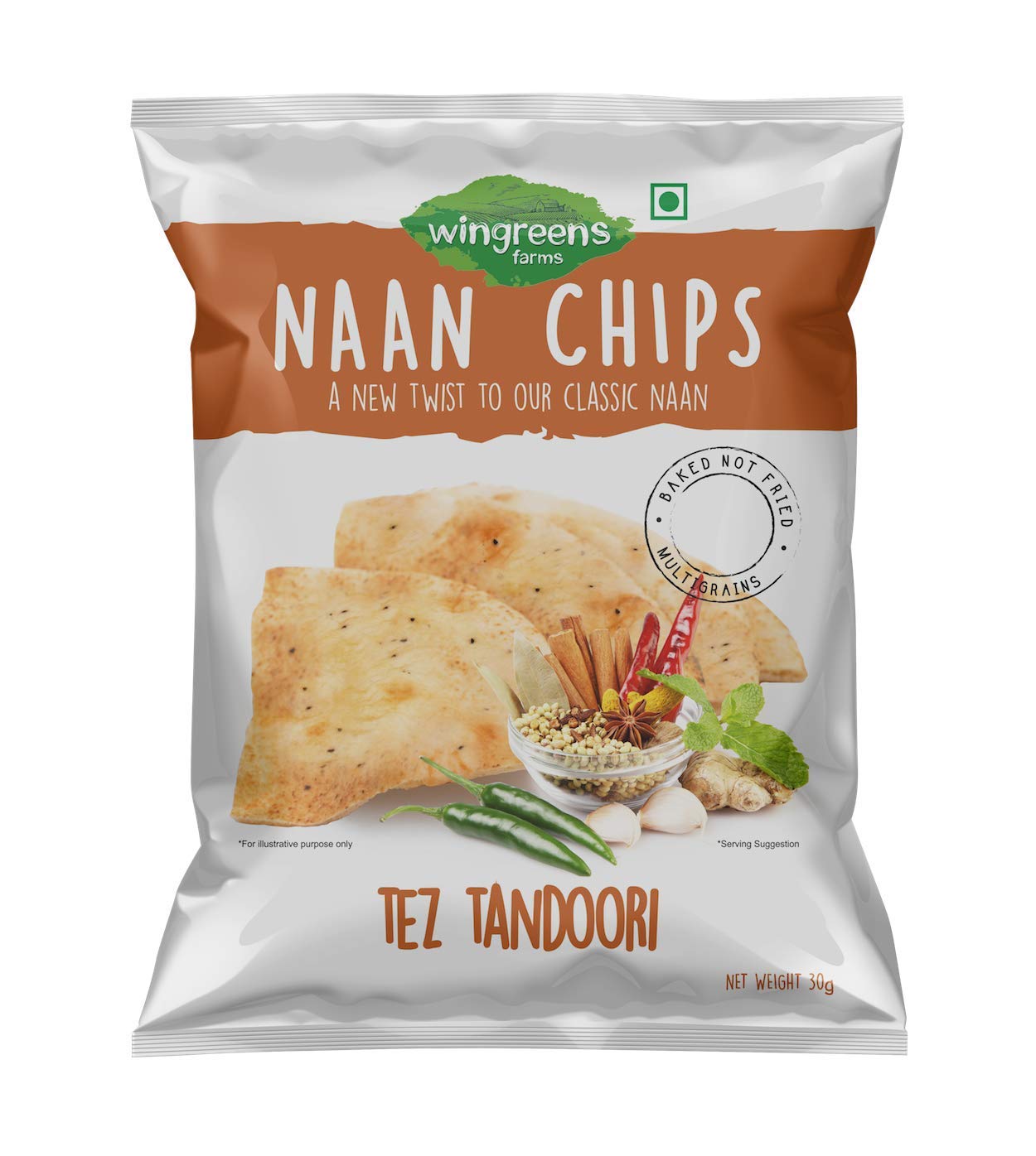 Wingreens Tez Tandoori Naan Chips
