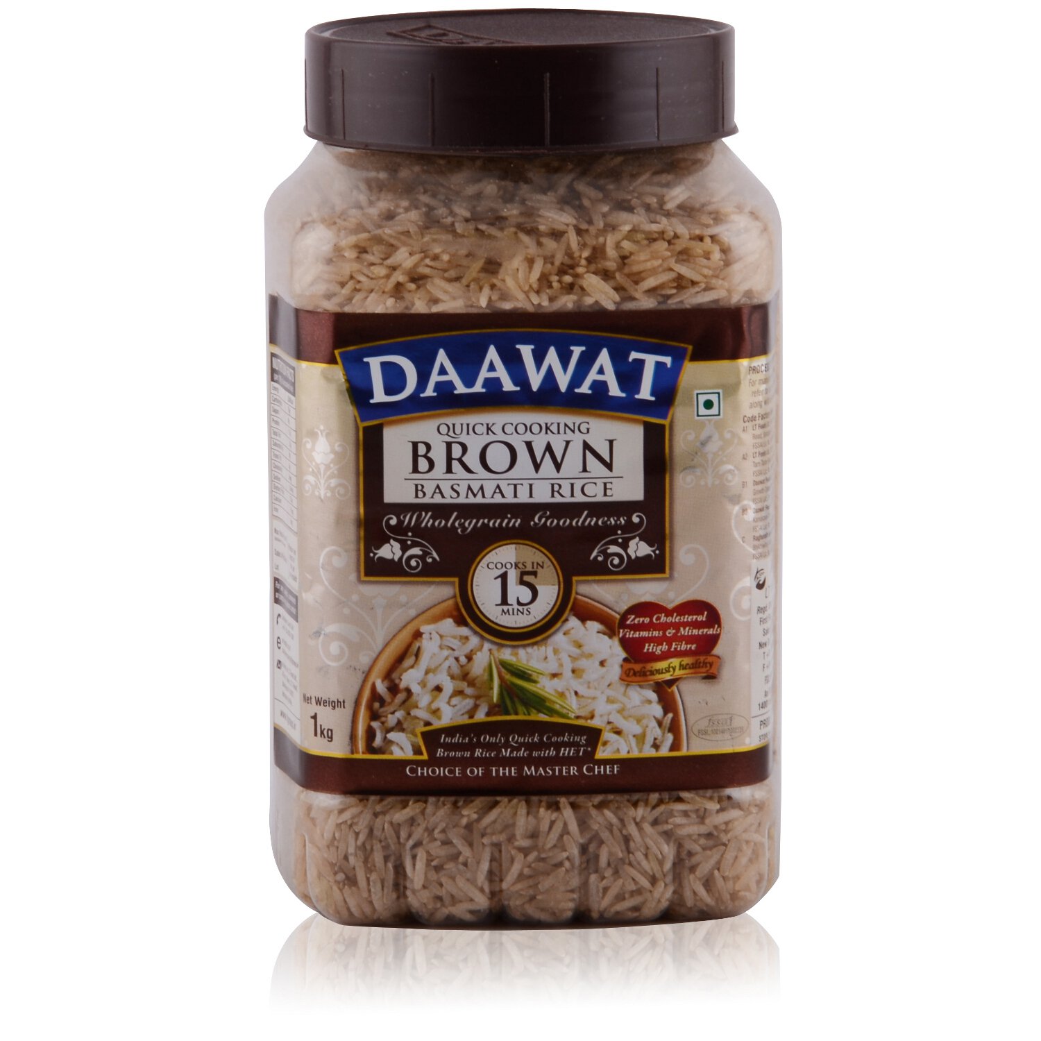 Daawat Brown Basmati Rice Jar