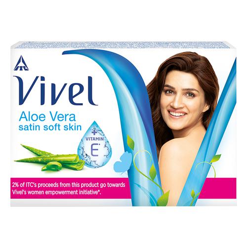 Vivel Aloe Vera Bathing Soap ( Buy 4 bar & Get 1 bar Free )