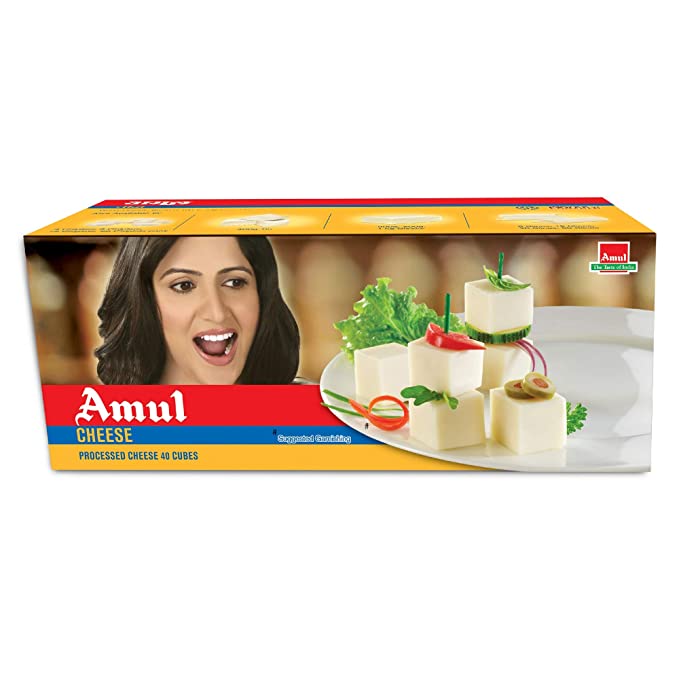 Amul Processed Cheese Cubes ( Pack of 40 cubes )