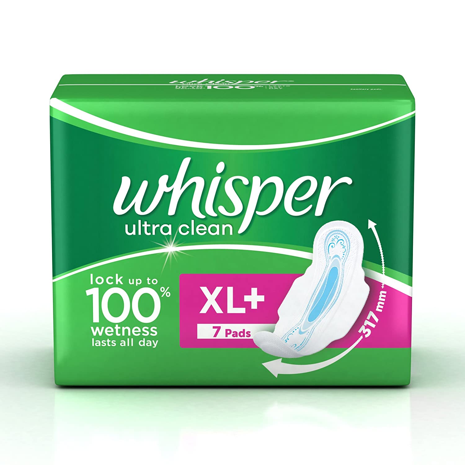 Whisper Ultra Clean XL+ (Pack of 7)