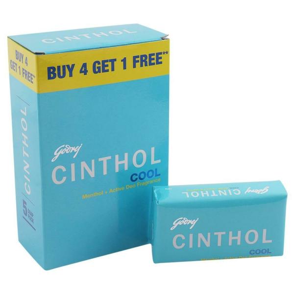 Cinthol Cool Deo Soap with Menthol  (Buy 4 Get 1 Free)
