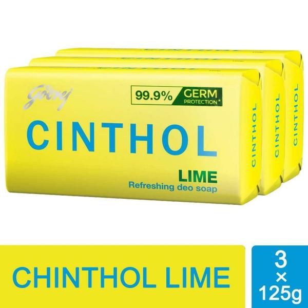 Cinthol Lime Refreshing Deo Soap  (Pack of 3*125 gm)