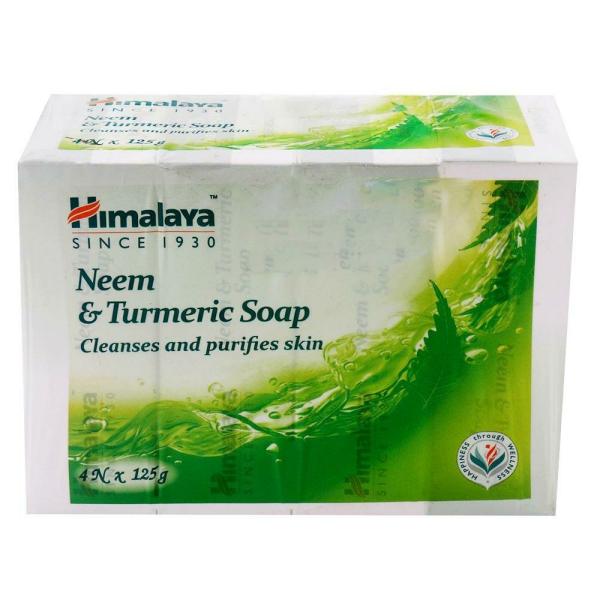 Himalaya Neem & Turmeric Soap (Pack of 4*125 gm)