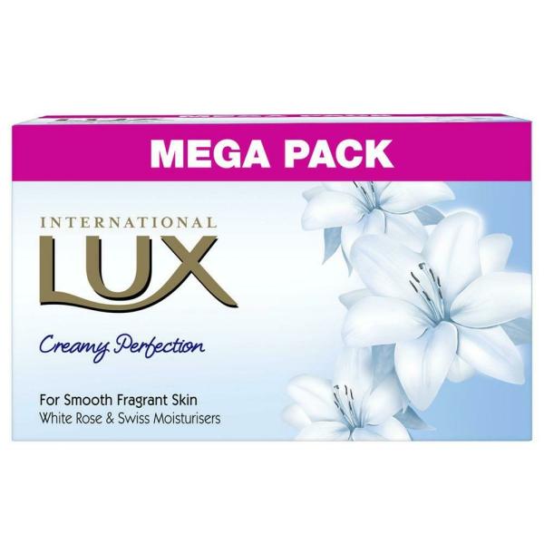 Lux International Moisturising Bathing Soap - Creamy Perfection (Pack of 4*125 gm)